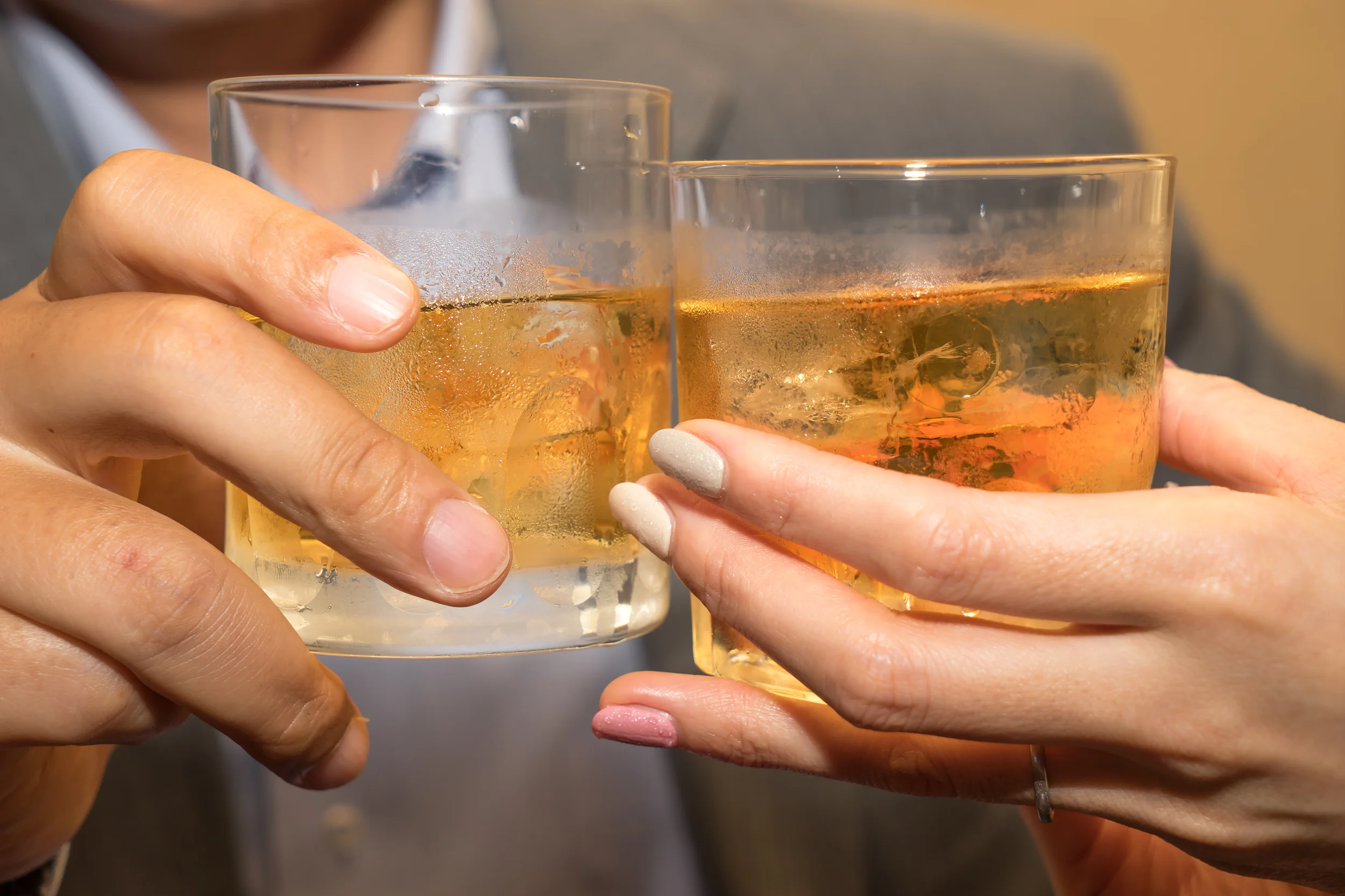 Two glasses of bourbon